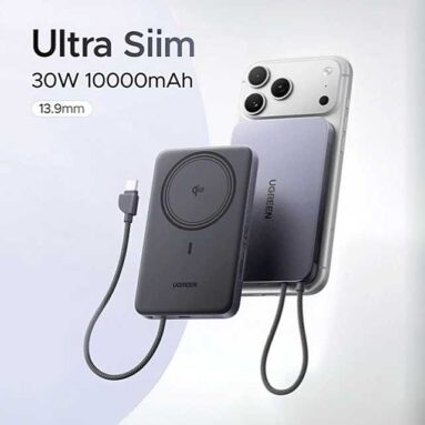 유그린 UGREEN 울트라 슬림 보조배터리 (약 77,732원/ 한국무료배송)