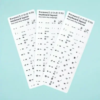 한국어 키보드 스티커 3개 (약 2,660원/ 한국 무료배송)