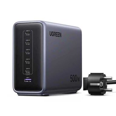 유그린 UGREEN 500W 초고속 충전기 | 한국 KR 플러그 (약 249,800원/ 한국무료배송)