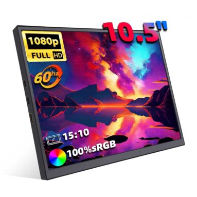 ZSUS 10.5인치 FHD 휴대용 모니터 (약 53,000원 /한국무료배송)