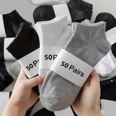 로우컷 양말 50개 (약 8,699원/ 한국무료배송)