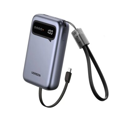 유그린 UGREEN 듀얼케이블 휴대용 배터리 (약 61,900원/ 한국무료배송)