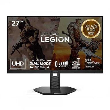 레노버 리전 Lenovo Legion 4K 27인치 게임용 모니터 (최대 할인가 약 29,150원/ 국내 무료배송)